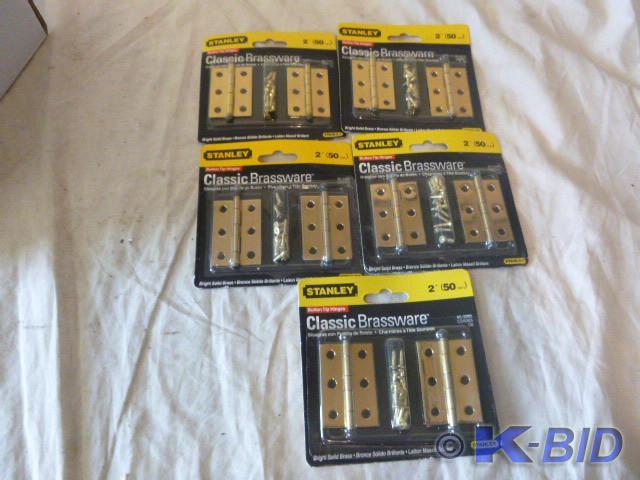 5 Packs of 2 Stanley Classic Brass...