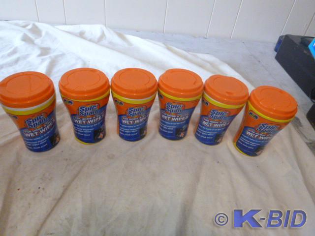 6 Bottles of Spic and Span Wet Wipe...
