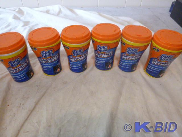 6 Bottles of Spic and Span Wet Wipe...