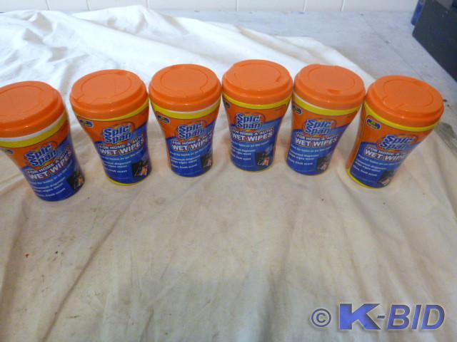6 Bottles of Spic and Span Wet Wipe...