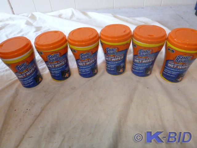 6 Bottles of Spic and Span Wet Wipe...