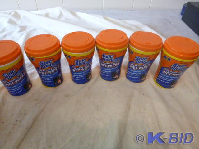 6 Bottles of Spic and Span Wet Wipe...