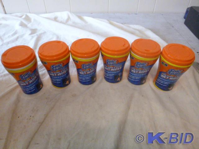 6 Bottles of Spic and Span Wet Wipe...