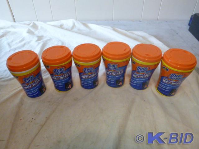 6 Bottles of Spic and Span Wet Wipe...