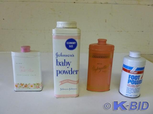 Lot of four vintage metal product c...