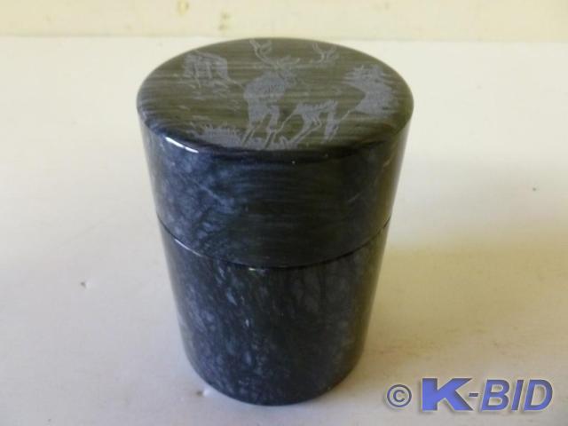 Beautiful stone container with etch...