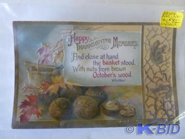 Antique Thanksgiving Postcard Dated...