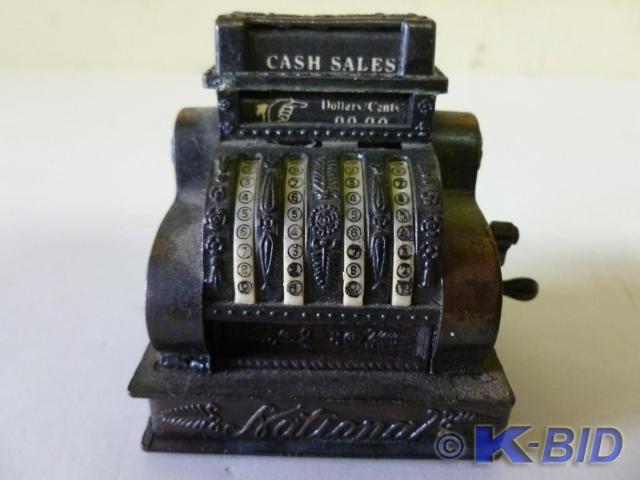 Collectible cast brass cash registe...