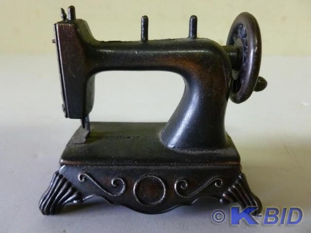 Collectible cast brass sewing machi...