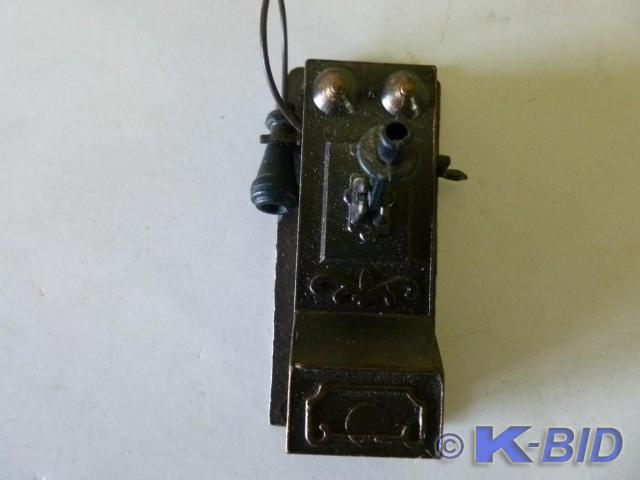 Collectible cast brass wall phone p...