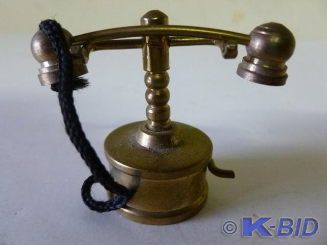 Solid brass phone - shelf decoratio...