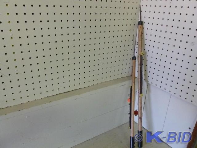 Lot of two vintage wooden ice pick ...