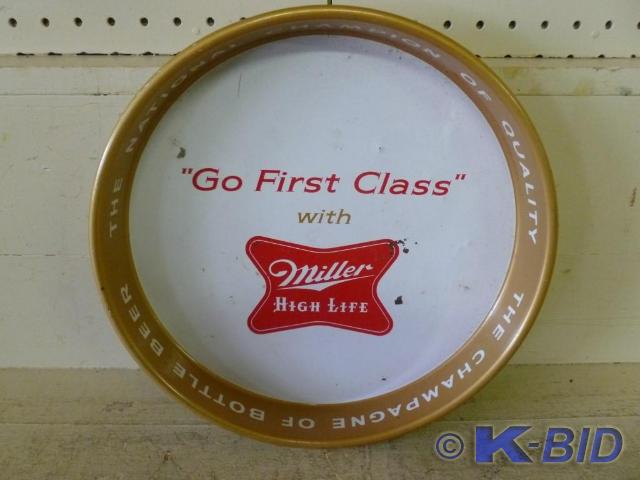 &nbspMiller High Life metal servin...