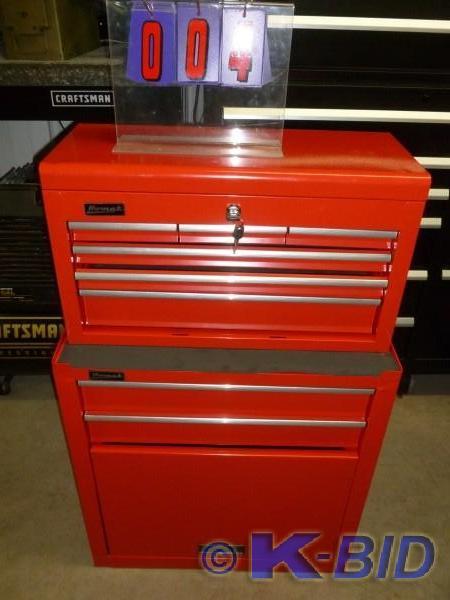lot 4 image: Homak tool box. 8 drawer. Appears t...