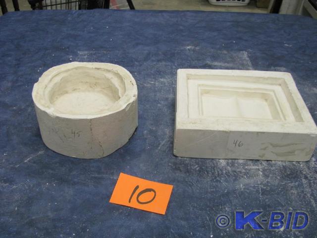 lot 10 image: Plaster slip molds for ceramics