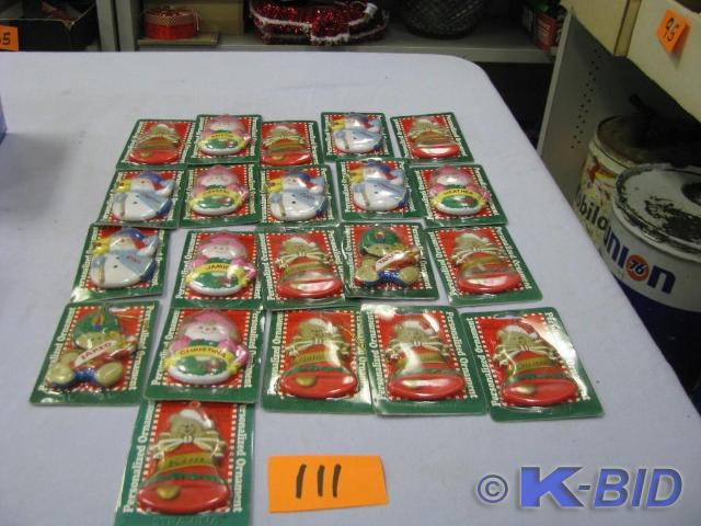 lot 111 image: large lot 20 personalized christma...
