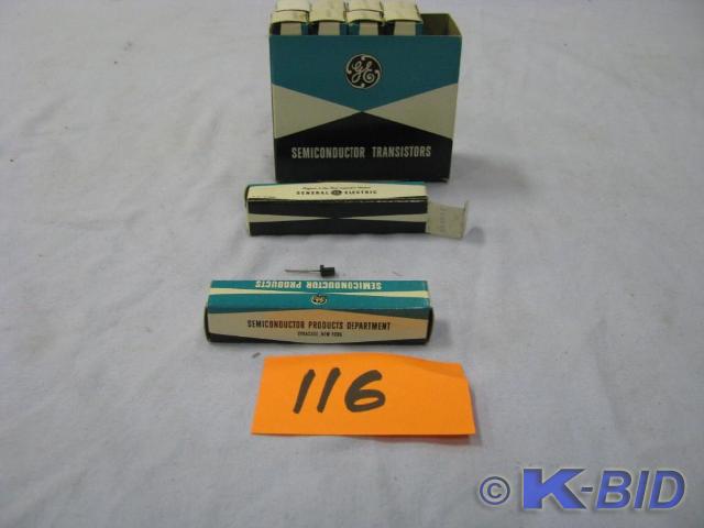 lot 116 image: Vintage GE semiconductors NOS packa...