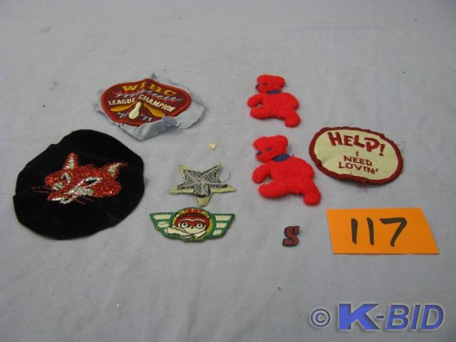 lot 117 image: misc sew on patches see pictures