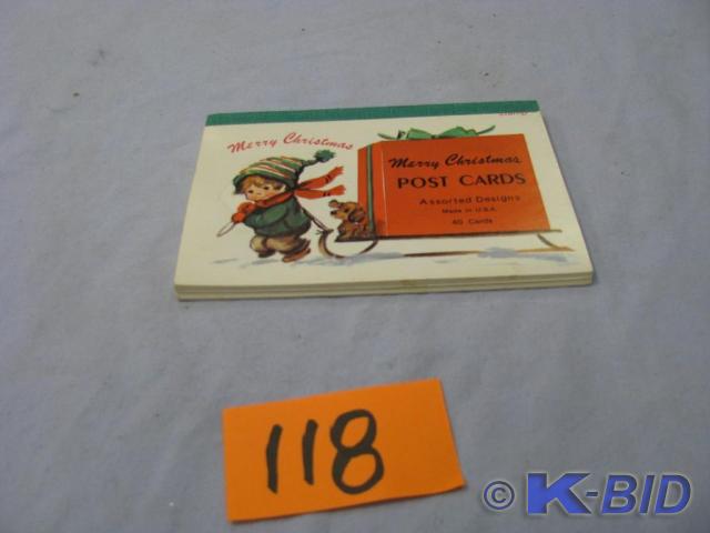 lot 118 image: package of vintage Christmas post c...