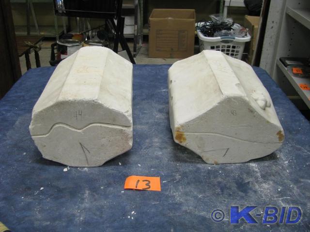 lot 13 image: Plaster slip molds for ceramics