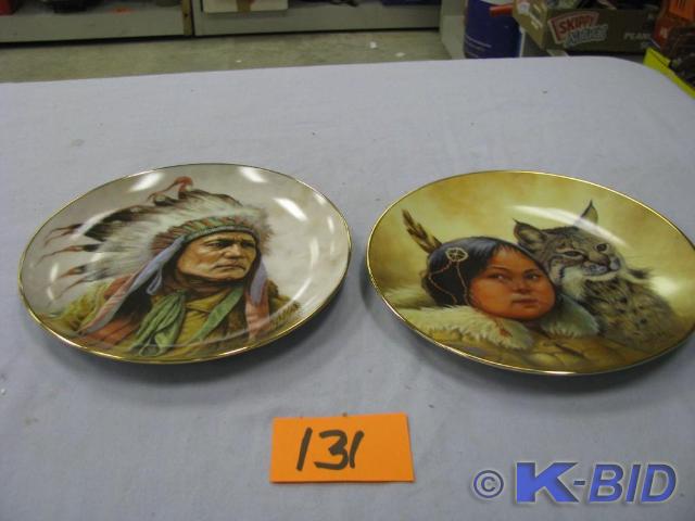 lot 131 image: Native American porcelain plates co...