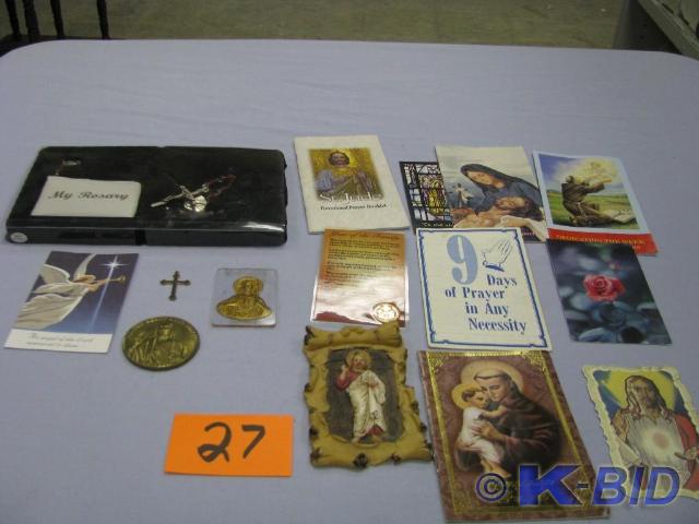 lot 27 image: My Rosary and other Catholic items