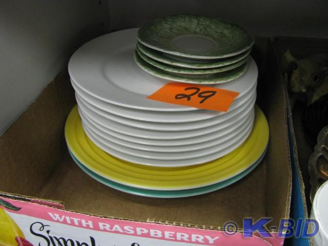 lot 29 image: lot of white china plates and other...