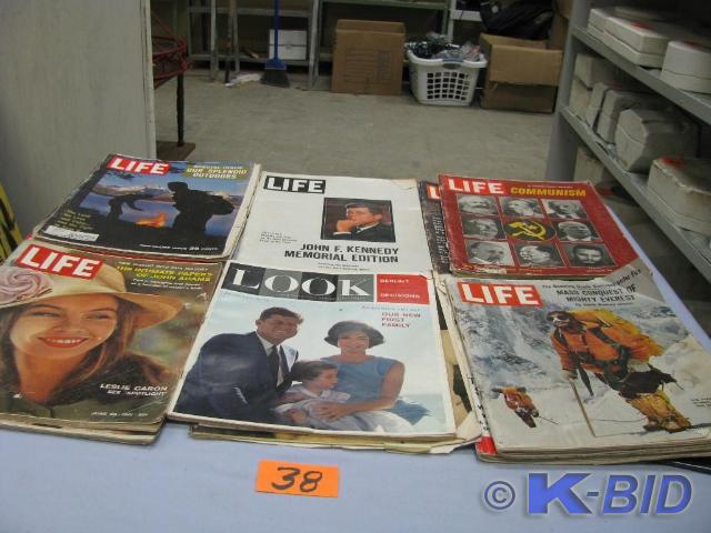 lot 38 image: Life and Look magazines from the 60...