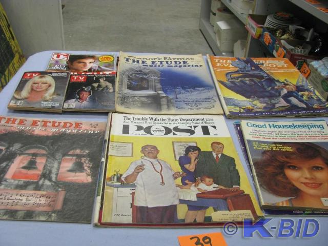 lot 39 image: older and newer magazines see photo...