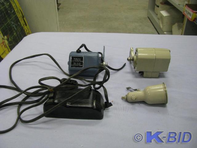 lot 41 image: two motors for sewing machine, ligh...