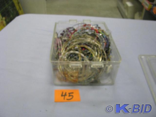 lot 45 image: lot of beaded necklace wire, great ...