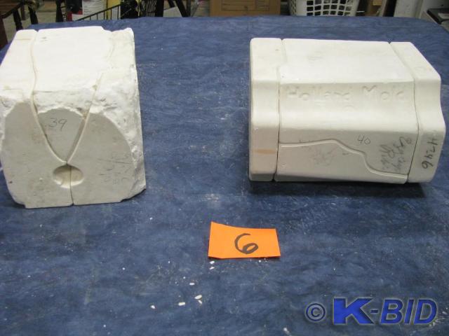 lot 6 image: Plaster slip molds for ceramics
