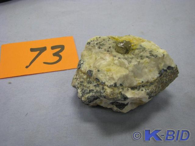 lot 73 image: crystal and mineral sample, unsure ...