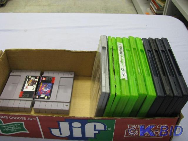 lot 81 image: 2 super nintendo games and 10 xbox ...