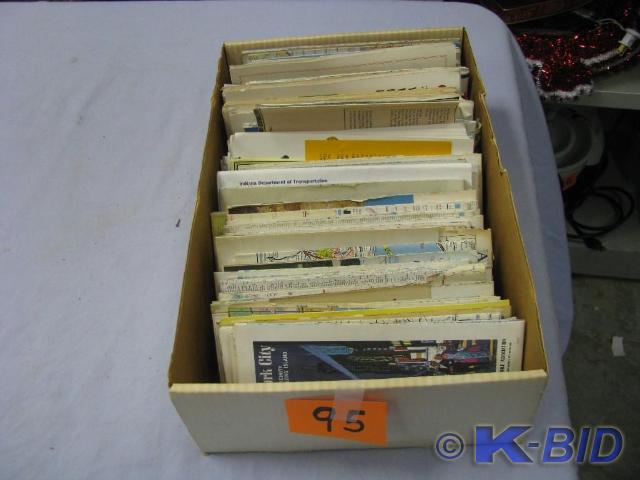 lot 95 image: lot of vintage maps and local attra...