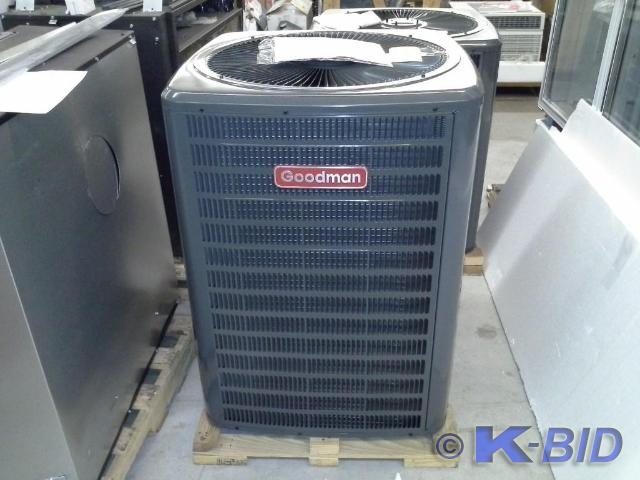 lot 105 image: Goodman 14.5 Seer R-410-A AC Conde...