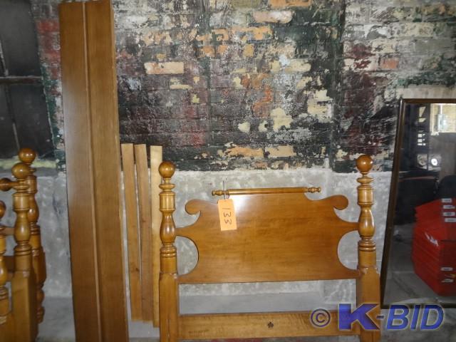 Hard Maple Single Bed, heavy, very ...