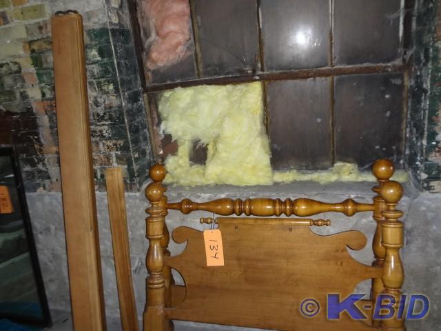 Hard Maple Single Bed, heavy, very ...
