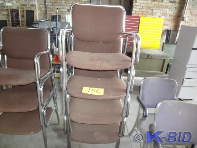 (4) ChromeCloth Chairs