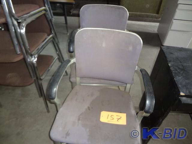 (2) Metal Offices Chairs