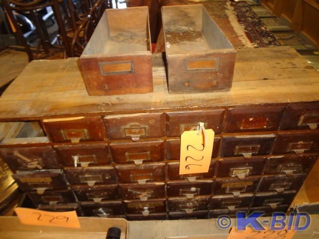 42 Drawer Index, Old, One missing