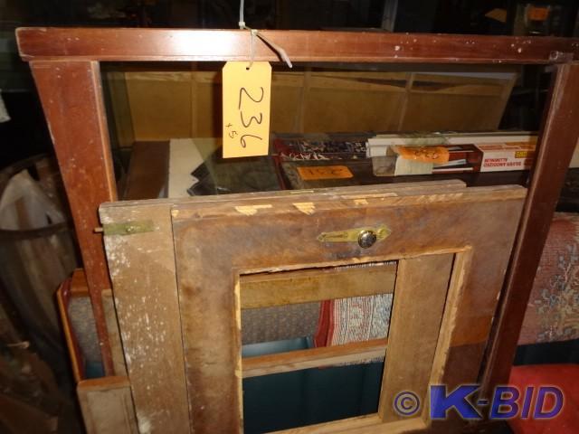 Three Frames, Two old Cabinet Doors