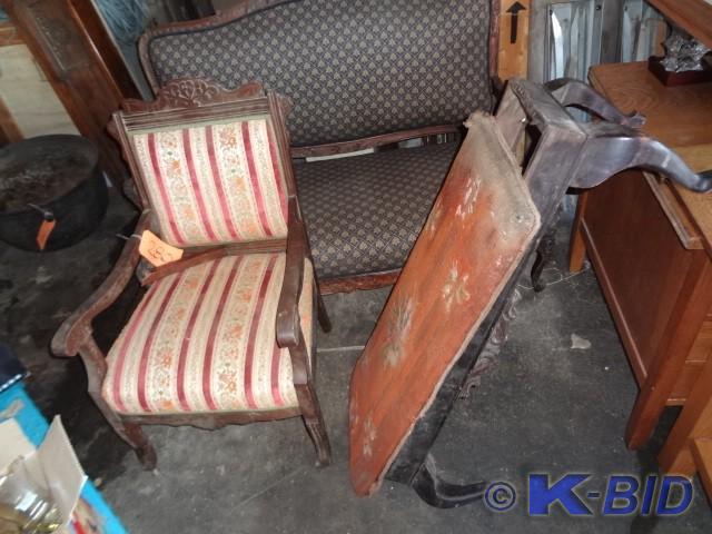 Queen Anne Bench for parts, East La...