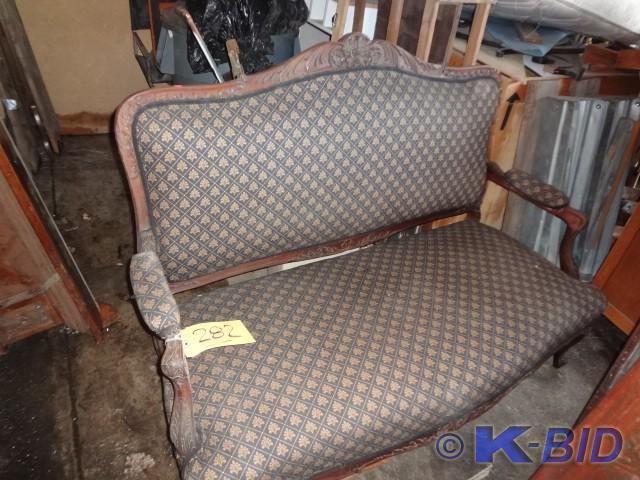 Black Walnut Settee, all there, nic...