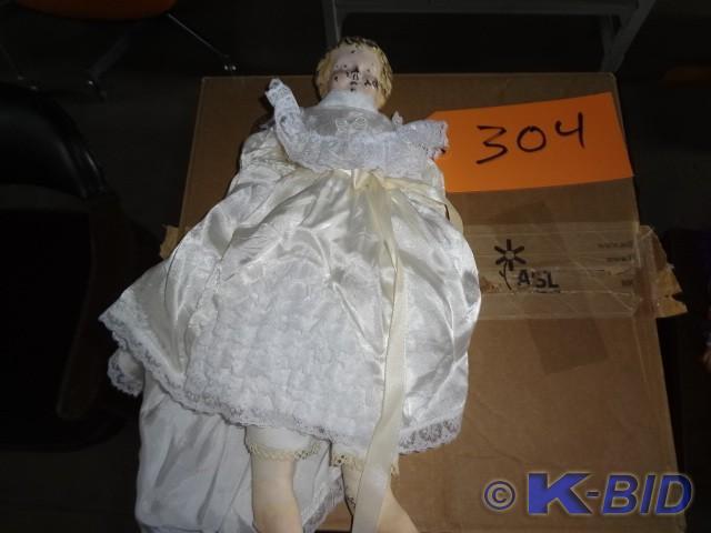Old, Old Metal Head Doll, never see...