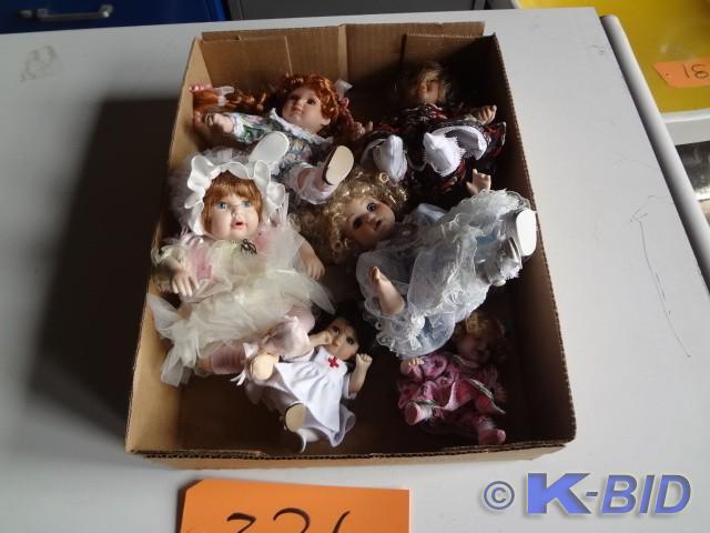(6) Small Porcelain Dolls