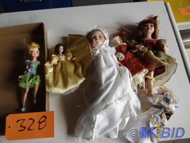 (6) Dolls, one German, most Porcela...