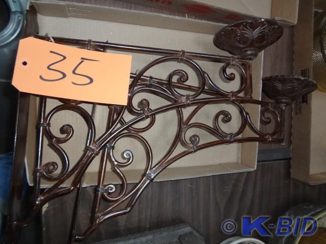 Pair Candle Sconce Brackets