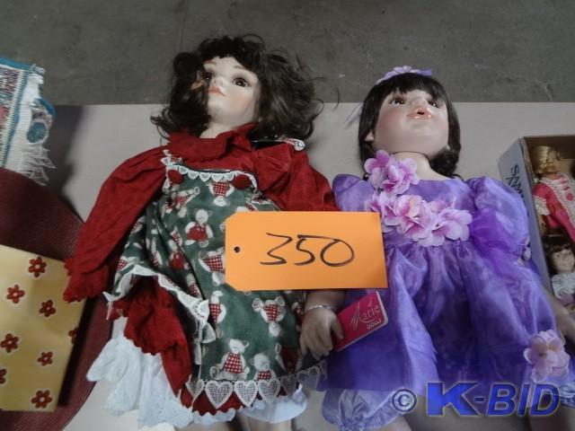 (2) Large Porcelain Baby Dolls
