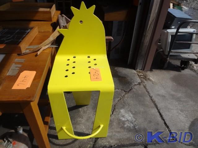 Solid Iron Chicken Chair, heavy
